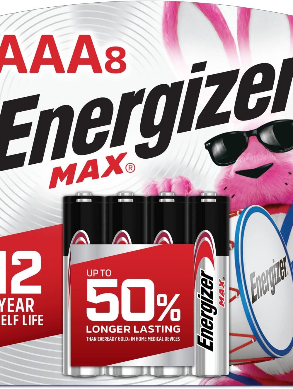 Energizer MAX AAA Batteries (8 Pack), Triple A Alkaline Batteries